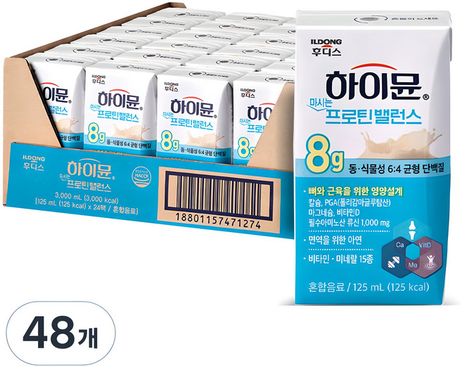 하이뮨 마시는 프로틴 밸런스 음료, 125ml, 48개