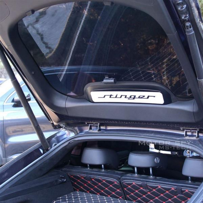 [모터스파이] 기아 호환 스팅어 트렁크 내측 후방 2차 추돌방지 고휘도 반사 스티커, 2.트렁크육각반사스티커