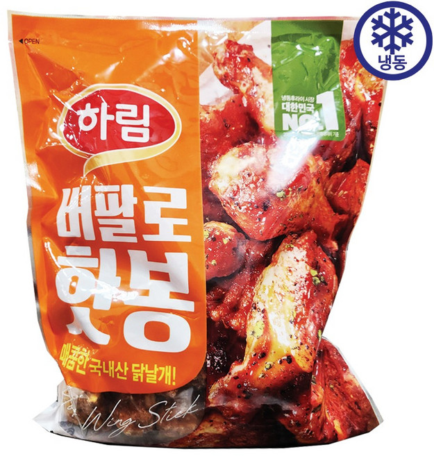 하림 버팔로 핫봉 1kg 아이스박스포장, 1개