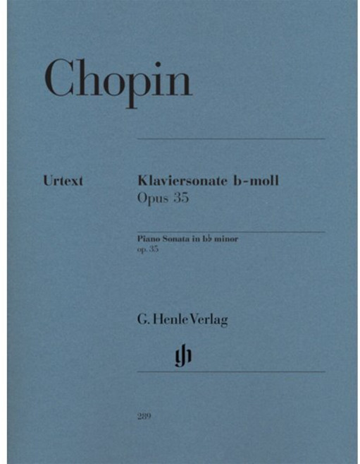 쇼팽 피아노 소나타 b flat minor Op. 35 : Chopin Piano Sonata b flat minor Op. 35, 쇼팽 저, G. Henle Verlag