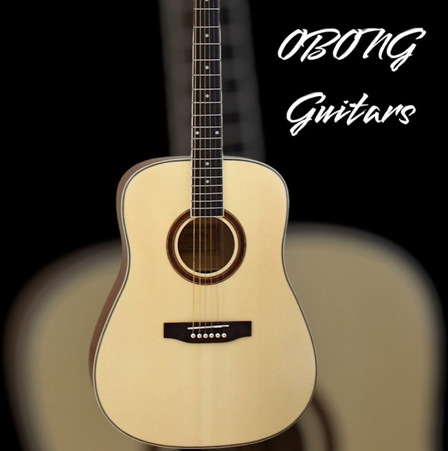 오봉수제기타 F 아리엘 입문용 통기타 드래드넛 D바디 일반사이즈, 1개