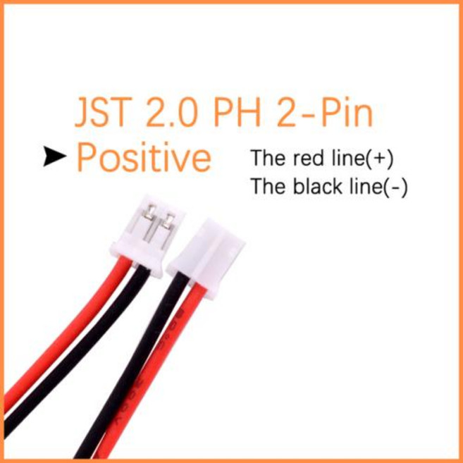 JST 충전식 리튬 이온 폴리머 배터리 401030 1.25mm 2 핀 371030 3.7V 0.3wh, 5) 2.0 2p