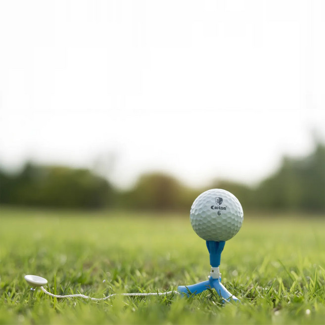 삼발이 골프티 티꽂이 드라이버티 멀티샷 사계절 골프핀, 블루, 1개
