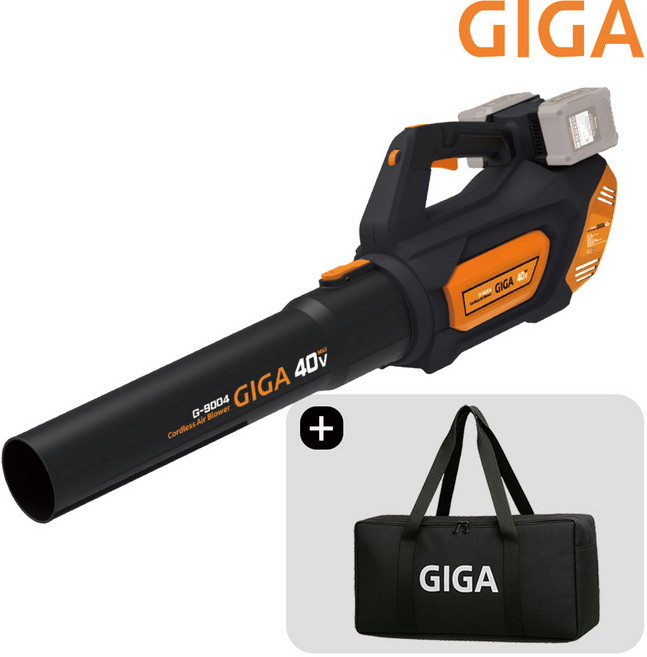 기가 40V 무선 송풍기 충전 블로워 마끼다 호환 낙엽 제설기 G-9004 배터리미포함, 1세트