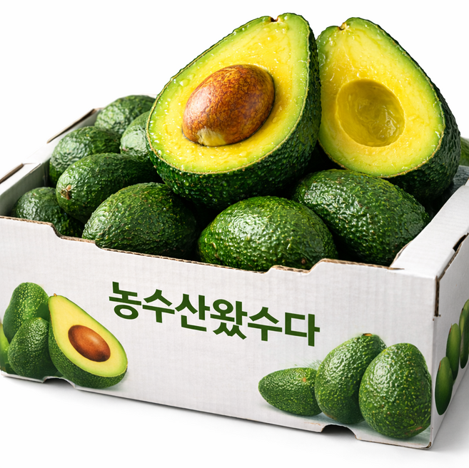 프리미엄 아보카도 크리미 생과, 1박스, 중과 5과