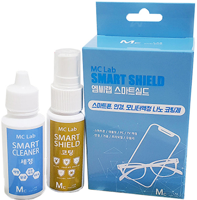 엠씨랩 스마트실드 김서림 방지 코팅제 20ml + 세정제 30ml 세트, 1세트