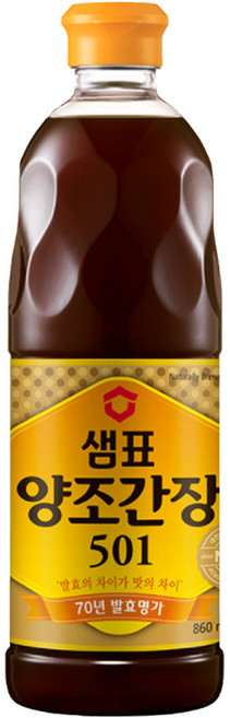 샘표 양조간장 501, 860ml, 6개