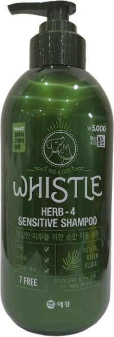 다이소 휘슬 허브4 약용샴푸 (코즈멧 압축 마스크팩 증정), 1개, 500ml - 쿠팡