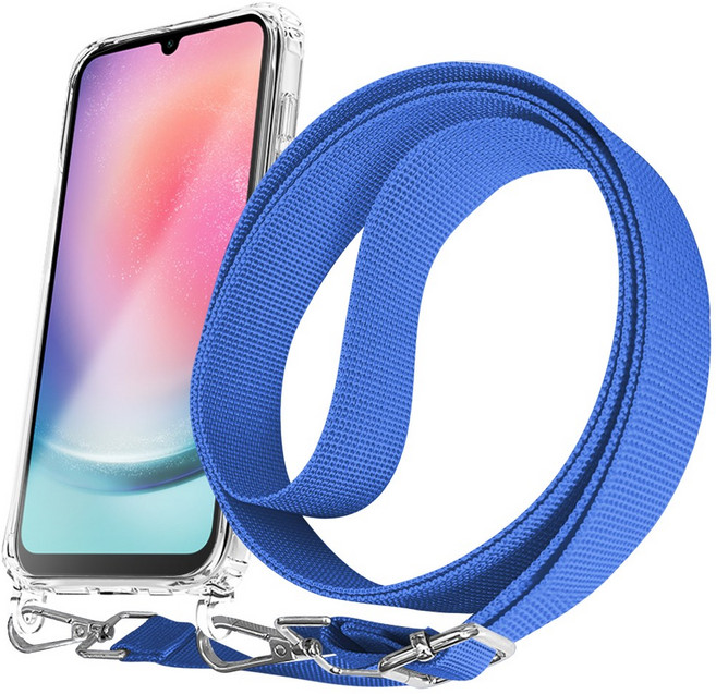 더조은셀러 세이프링 와이드스트랩 목걸이 케이스 크로스