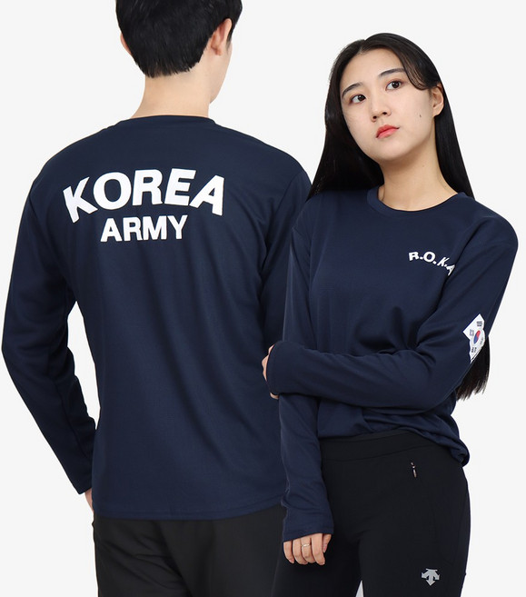 밀리랩 1+1 로카티 ROKA 긴팔티 기능성 코리아아미 티셔츠
