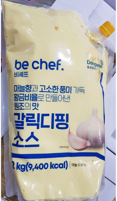 갈릭딥핑 (비셰프 냉장 2K) X5 양념장/스테이크소스용/중식당/양식당/대용량, 5개, 2kg