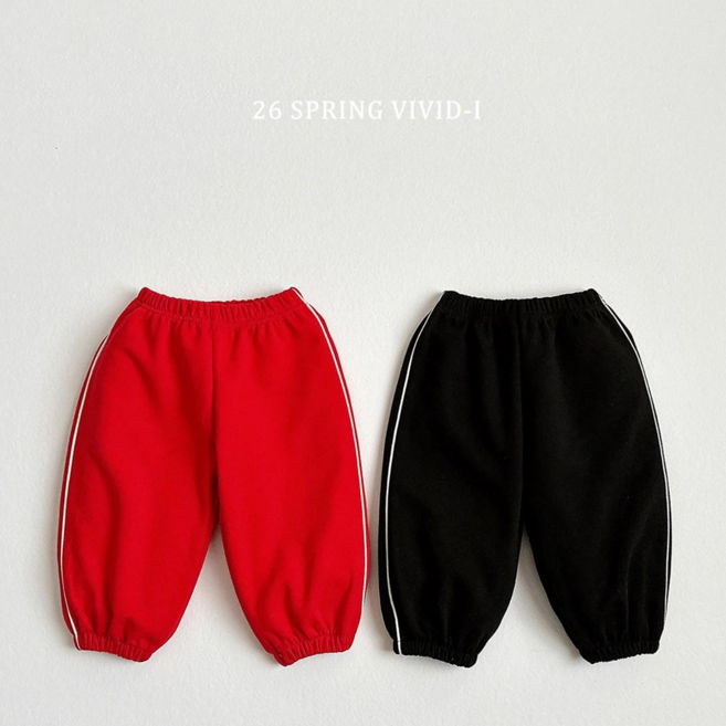 [워니네] 아동 파이핑 포인트 조거 바지 키즈 삥줄 조거 팬츠 (3호-15호)