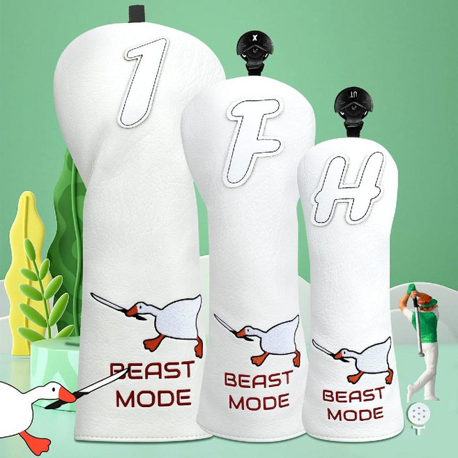 크래프트맨 헤드커버세트 3종 골프클럽 헤드커버 드라이버 페어웨이 우드커버 유틸리티용, Gooes(FW용), 1개