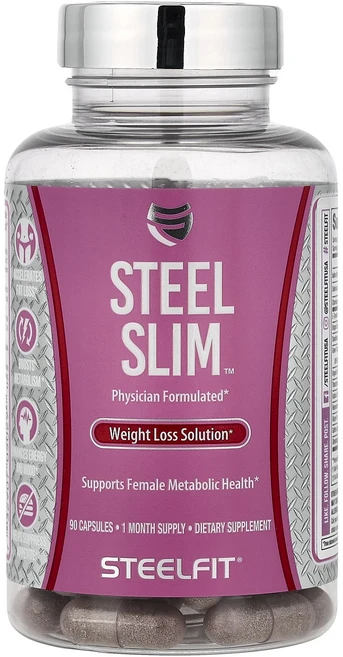 절실히 몸관리가필요한시기 SteelFit 스틸 슬림™ 체중 감량 솔루션 캡슐 90정 프리미엄할인상품입니다, SteelFit스틸슬림체중감량솔루션캡슐90정, 1 - 쿠팡