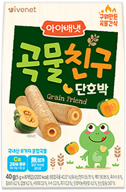 아이배냇 곡물친구 단호박 40g (5g x 8개입), 단호박맛, 1개