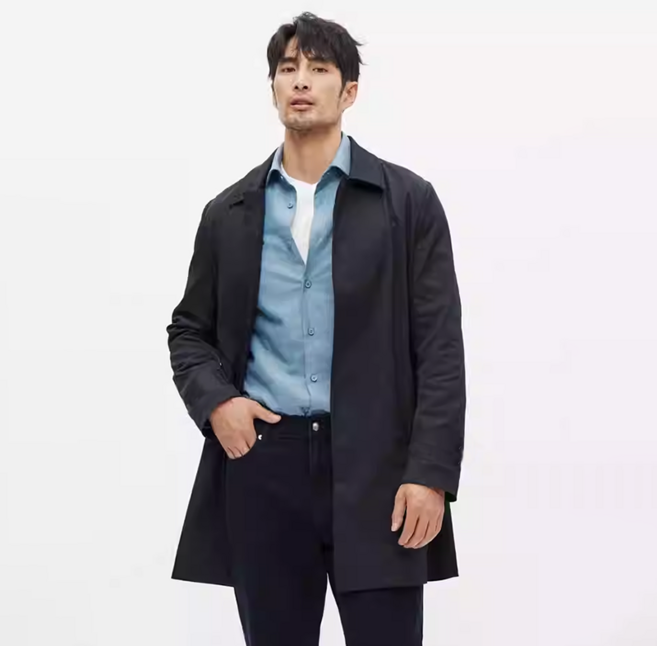 가을 아우터 남자 데일리 코트 클래식 트렌치 경량 비즈니스 캐주얼 트렌치코트