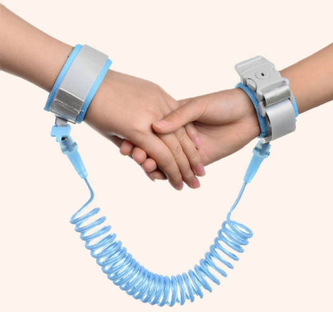 니즈몬 분실방지 연결 스트랩 잠금형 안전 밴드 2.5m, 1개, 블루