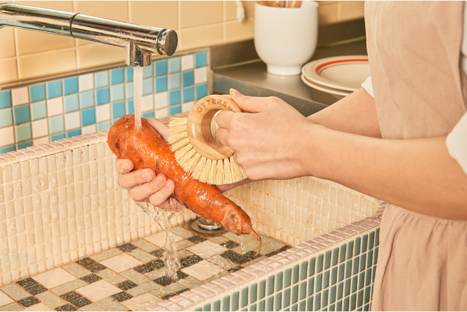 주방 천연솔 우드브러쉬 사이잘삼 Fruit Brush, 1개