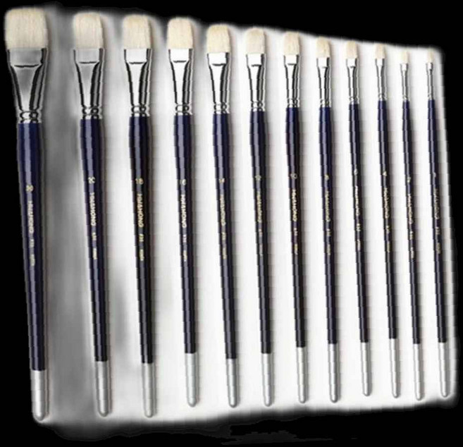 화홍 평모 유화붓 아크릴붓 830F 20호 천연모, 1개, 상세페이지 참조