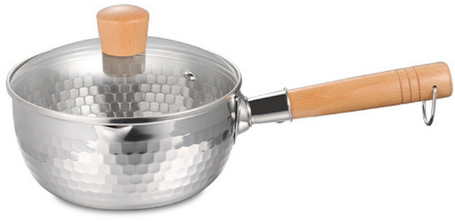 Tiger Pavilion 스테인리스 스틸 논스틱 편수냄비, 1개, 20cm, 실버