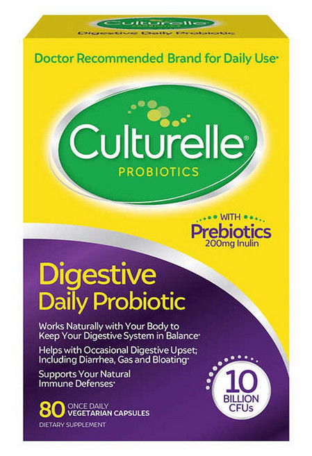 Culturelle 컬처렐 유산균 성인용 80정 배지캡슐 Digestive Health Probiotic, 1개