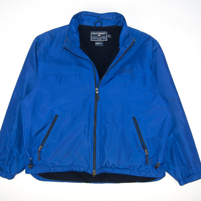 폴로 유광블루 폴리 스포츠 올드스쿨 바람막이점퍼 XL 남성 MJP1289 자바구제창고