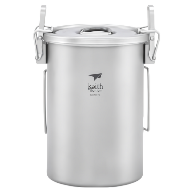 【野道家】Keith 鎧斯 純鈦多功能煮飯器 Ti6300 露營炊具 戶外煮食 輕量化設計, 1個