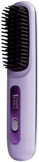 보타컴 헤어스타일러 휴대용 빗고데기 음이온 무선매직브러쉬, 샤인퍼플