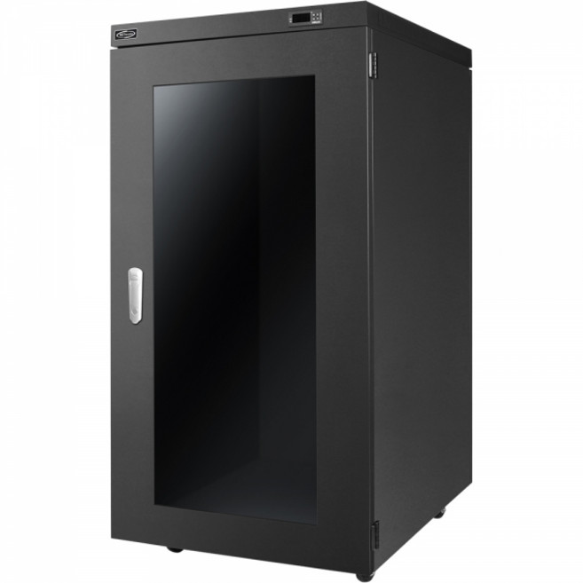 넷메이트 방음랙 H1153xW600xD750 22U 통신랙 허브랙 NM-H1200SBK, 1개