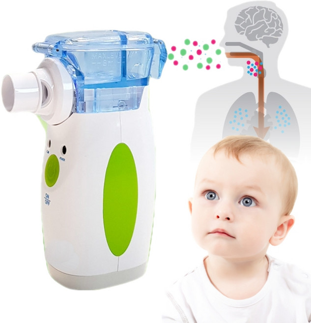 가정용 휴대용 유아 아기 메쉬 네블라이저 초음파 천식 흡입기, 영상 리뷰 약속(KFAD 마스크 10매 증정), 메쉬 네블라이져 810B, 1개