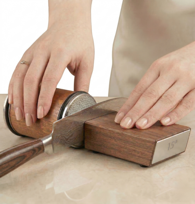 장수안 다이아몬드 숫돌 롤링 칼갈이 롤링샤프너 다용도 롤러 칼갈이, 1개, 브라운