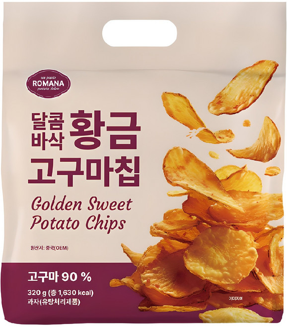 로마나 황금 고구마칩, 1개, 320g