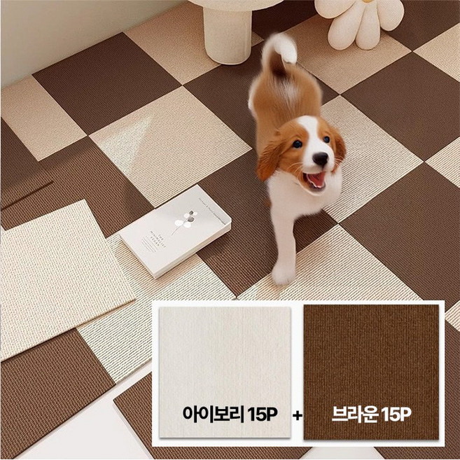 멜로우샵 30장 미끄럼방지 흡착식 조각 매트 반려동물 놀이방 층간소음