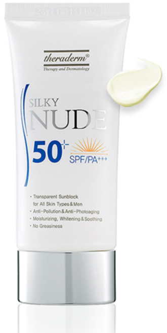 [쎄라덤/정품] 실키 누드 썬블럭 SPF50+ PA+++ 50ml, 1개