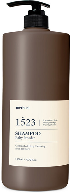 메르헨트 코코넛 오일 딥클렌징 샴푸 베이비파우더향, 1개, 1.5L