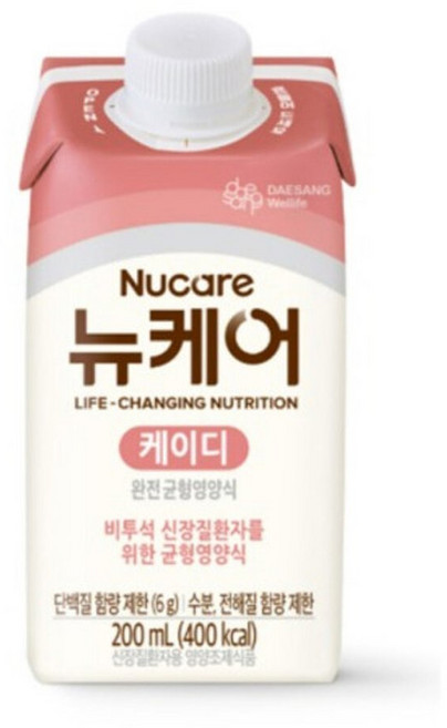 뉴케어 케이디 KD 200ml 30캔 비투석환자 균형영양식 / 리뉴얼 - 캔에서 팩으로 변경, 30개
