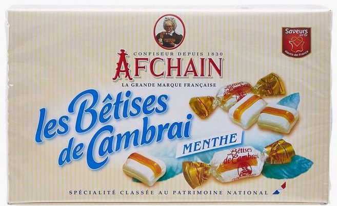 프랑스 아프체인 Afchain mint candy 레 베티스 드 캉브레 민트맛 캔디, 250g, 2개