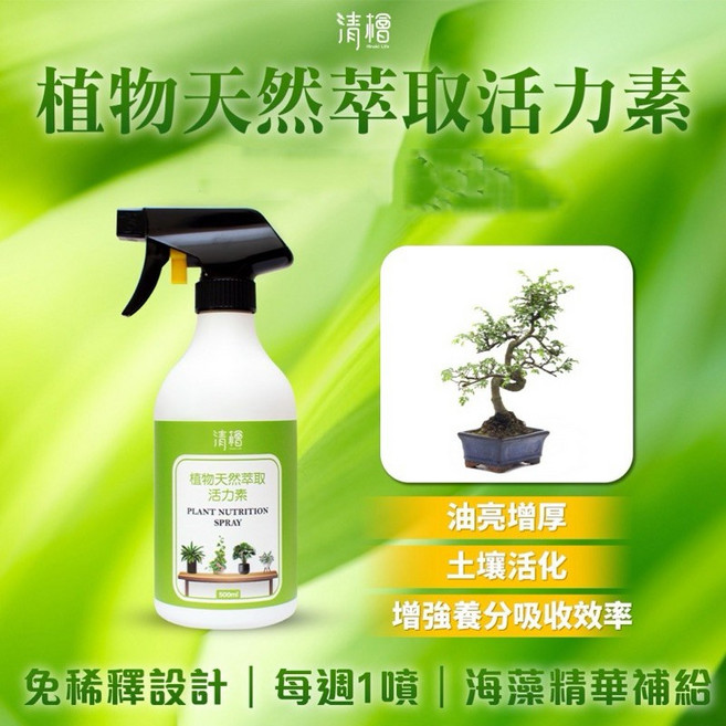 清檜 植物天然萃取活力素 免稀釋設計 多肉觀葉植物適用