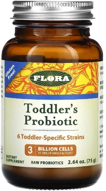 플로라 유산균 베이비 프로바이오틱 30억CFU 파우더 키즈 어린이 분말 75g - 쿠팡