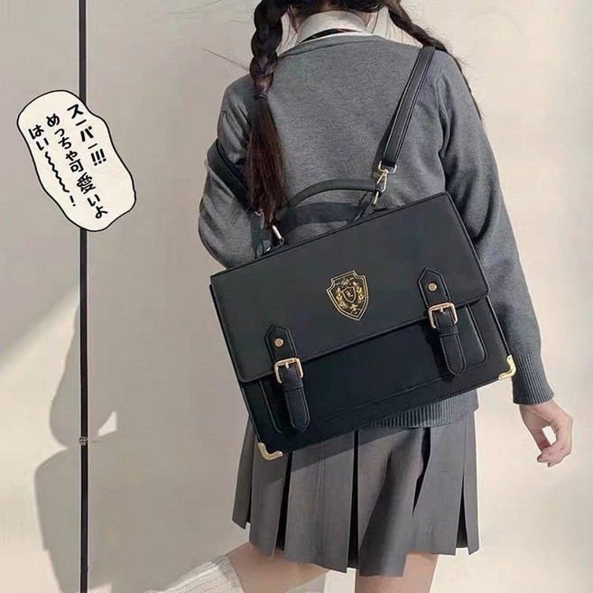 옛날 블랙 책가방 72 촬영 란도셀 풍 가방 소품 학생 DS