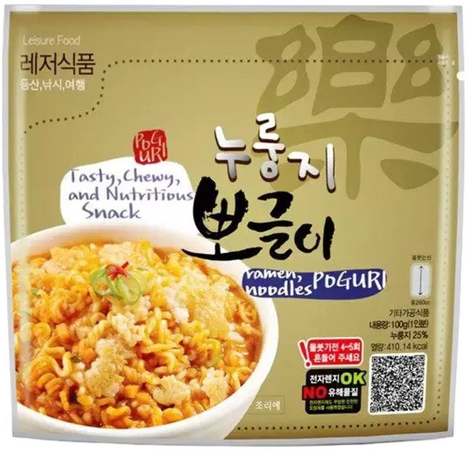 토탈 전투식량 비상식량 누룽지 뽀글이 100g PX납품, 1개