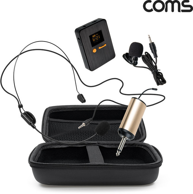 2채널 UHF 무선 마이크 세트 핀마이크 CR400ADR