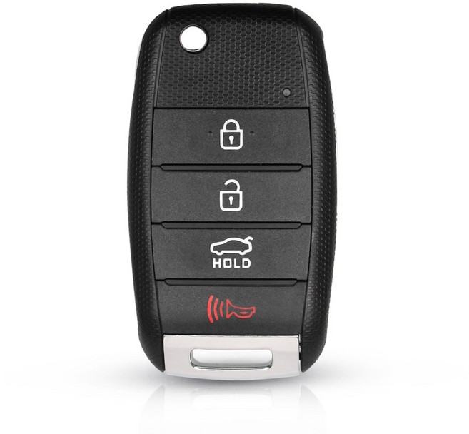 기아 차키 폴딩키 올뉴모닝 k3 프라이드 차키 4버튼 케이스갈이용 센타밀링 K-4, 1개