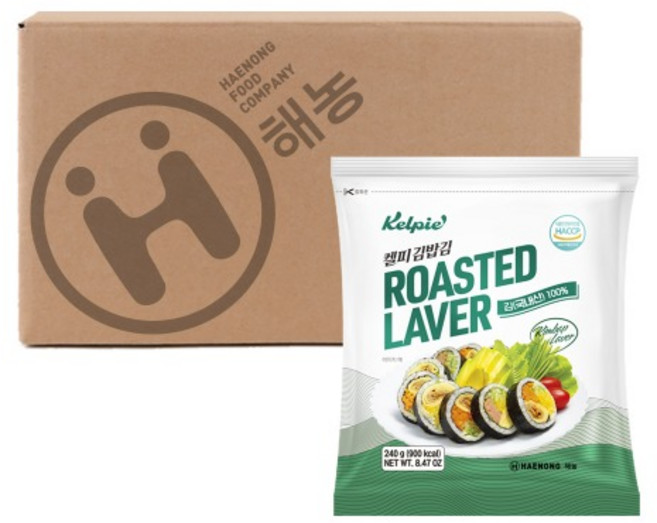 해농 업소용 김밥김 켈피, 240g, 30개