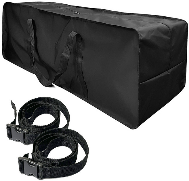 [국산 폭40cm] 초대형 왕특대 수납가방 매트 토퍼 전기장판 이불 퀵보드 자전거보관 bb000 큰가방, 1개, 블랙145cm(버클belt 1셋트)