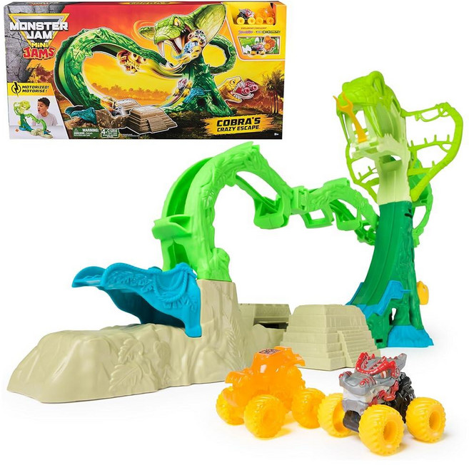정품++ Monster Jam 몬스터잼 Mini Cobra Booster Playset, 정품++ Monster Jam 몬스터잼 Mini Cob