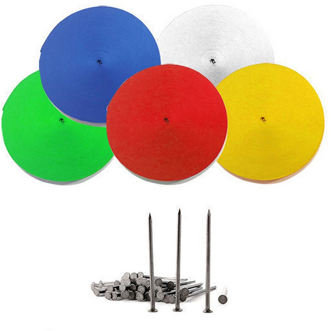 DWR 라인벨트 3.9cm/5cm 길이100m 못100개 운동장, 1개