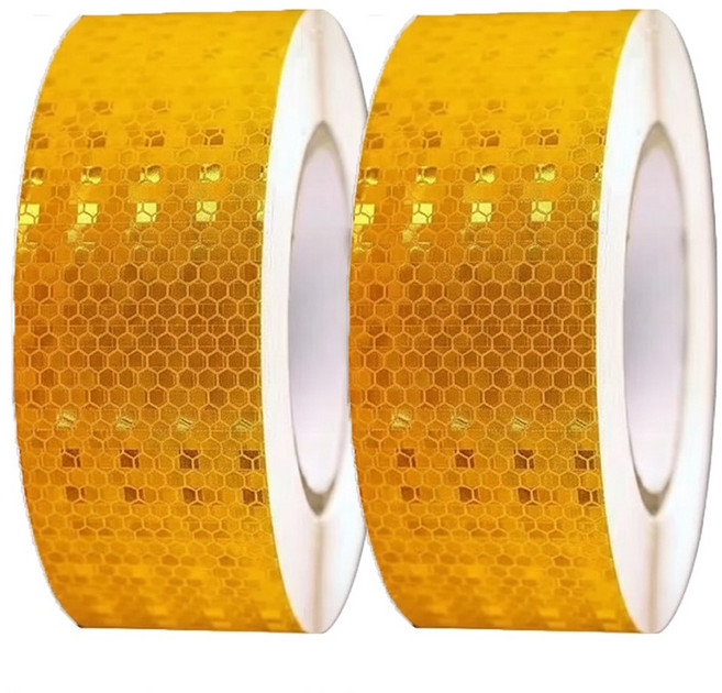 알로하모아 야간 반사 테이프 고휘도, 옐로우, 2개