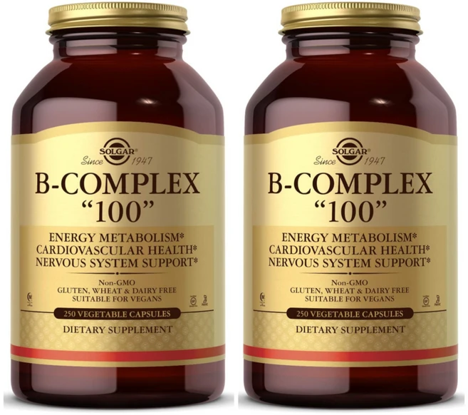 솔가 비타민 B 컴플렉스 B-복합체 100 B-complex 250베지캡슐 X 2통, 250정, 2개 - 쿠팡