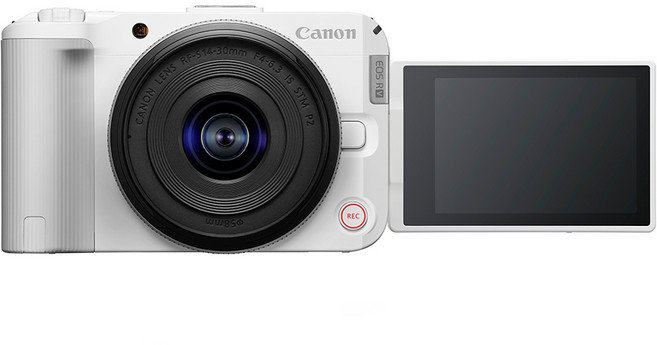 Canon EOS R50 V 無反光鏡影音相機 RF-S14-30mm IS STM PZ 鏡頭組, 白色